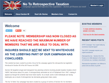 Tablet Screenshot of notoretrotax.org.uk